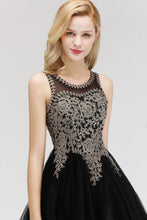 Sleeveless Aline Cocktail Party Dress Sparkly Beads Homecoming Dress