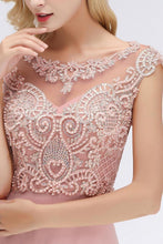 Sleeveless Aline Evening Maxi Dress Beading Crew Neck Party Dress Floor Length