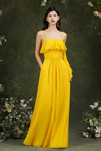 Spaghetti Strapes Split Front Aline Tulle Long Prom dress
