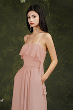 Spaghetti Strapes Split Front Aline Tulle Long Prom dress