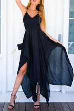 Straps V Neck Burgundy High Low Party Dress Homecoming Dresses  PD310