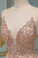 Stylish Spaghetti Straps V-Neck Floral Lace Evening Maxi Dress Tulle Sleeveless Prom Swing Dress