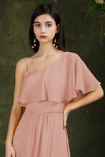 Stylish Split Front One-shoulder Tulle Aline Prom dress