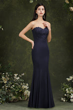 Sweetheart Floral Lace Tulle Mermaid Long Prom dress