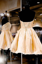 Sweetheart Short Lace Up Homecoming Party Dress with Pearls PD283