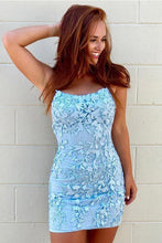 Tie Back Appliqued Sheath Pink Short Prom Dress Homecoming Dress PD327