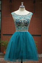 Tulle Scoop Neckline A Line Homecoming Dresses Prom Dresses PG050