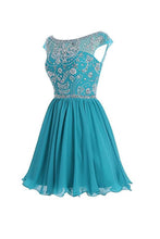 V-back Chiffon Short Prom Homecoming Dresses PG052