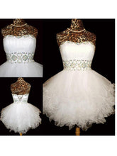 Ball Gown White A-line Sweetheart Homecoming Dress Short Prom Dresses SP8137