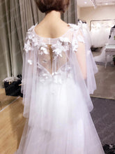 Open Back Wedding Dresses Butterfly Romantic Appliques Simple Bridal Gown JKW230|Annapromdress