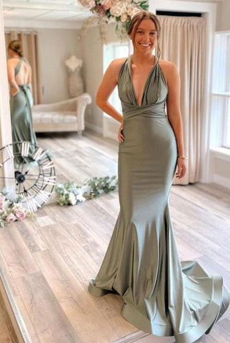 Open Back Sexy Long Prom Dresses,Winter Formal Dresses GJS362