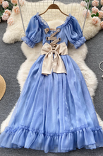 Beautiful Blue Fashion Lace up Long Prom Dress GJS680