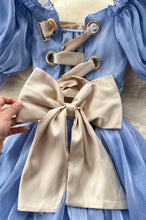 Beautiful Blue Fashion Lace up Long Prom Dress GJS680