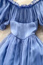 Beautiful Blue Fashion Lace up Long Prom Dress GJS680