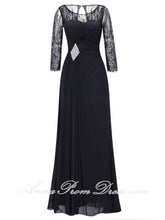 Long Prom Dresses Aline Scoop Lace Rhinestone Ankle Length Cheap Prom Dress 300566