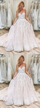 Ball Gown Wedding Dress 2019 Spaghetti Straps Appliques Princess Wedding Dress Bridal Gown YSJ1982|annapromdress