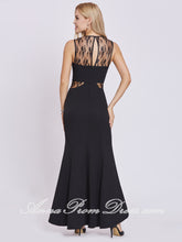 Mermaid Prom Dresses Trumpet Scoop Floor-length Long Black Sexy Cheap Prom Dress 399008