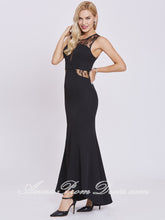Mermaid Prom Dresses Trumpet Scoop Floor-length Long Black Sexy Cheap Prom Dress 399008