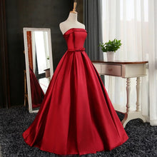 Cheap Red Prom Dress Ball Gown Sweep/Brush Train Strapless Prom Dress/Evening Dress JKS120