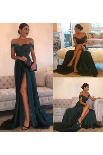 Beautiful Prom Dresses Lavender Off-the-shoulder Long Chic Prom Dress/Evening Dress