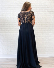 Illusion Long Sleeve Black Applqiues A-Line Elegant Prom Dress JKZ9405
