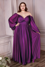 LONG SLEEVE CHIFFON LONG PROM EVENING DRESS GJS656