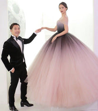 Off-the-shoulder Ombre Prom Dresses Unique Prom Dress Long Evening Dresses NA4012