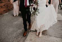 Gorgeous Lace Wedding Dress with Sleeves A-Line Illusion Neck Beach Wedding Dress AN2306|Annapromdress