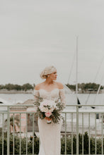 Shining Lace Off-the-Shoulder Long Sleeve Mermaid Wedding Dress for Women AN2310|Annapromdress