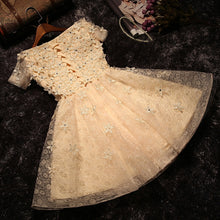 2017 Homecoming Dress Sexy A-line Flower Short Prom Dress Party Dress JK007