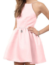 2017 Homecoming Dress Sexy A-line Halter Short Prom Dress Party Dress JK025