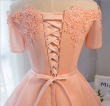 2017 Homecoming Dress Off-the-shoulder Pink Short Prom Dress Party Dress JK075