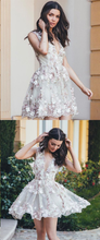 Homecoming Dress Tulle A-line V-neck Short Prom Dress Party Dress JK101|Annapromdress