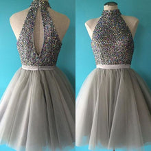2017 Homecoming Dress Sexy Tulle Sequins Short Prom Dress Party Dress JK111