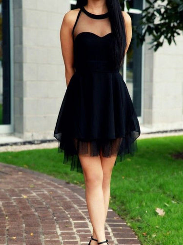 2017 Homecoming Dress Little Black Dress Short Prom Dress Party Dress JK116