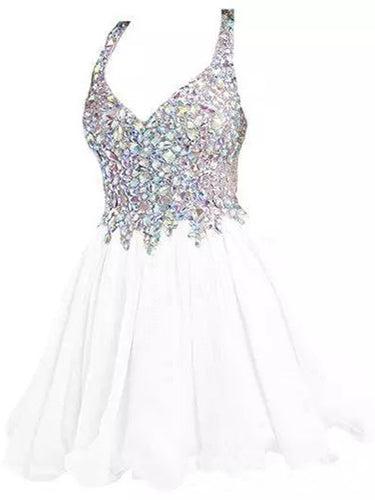2017 Homecoming Dress V-neck Sexy Short Prom Dress Party Dress JK122