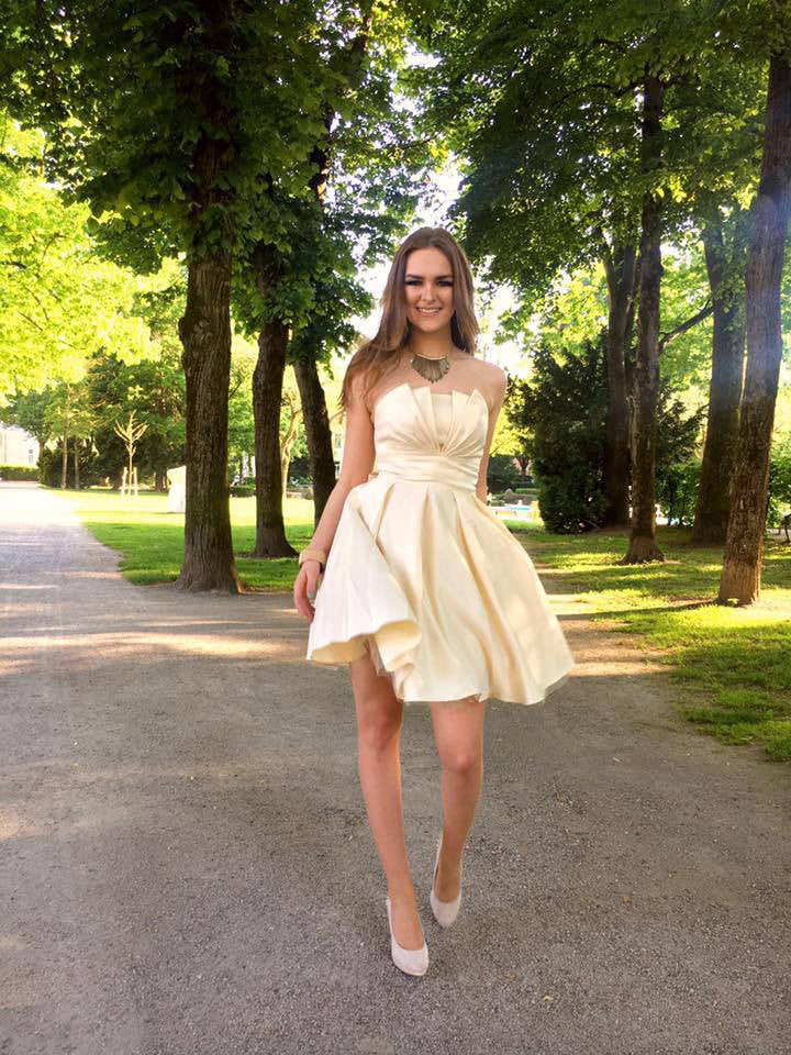 Homecoming Dress Strapless Champagne Short Prom Dress Party Dress JK12 Anna PromDress Homecoming Dress Strapless Champagne Short Prom Dress Party Dress JK12 Anna PromDress