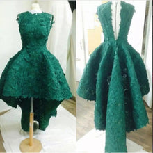 2017 Homecoming Dress Dark Green Asymmetrical Short Prom Dress Party Dress JK130