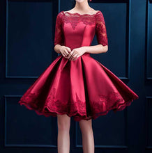 2017 Homecoming Dress Off-the-shoulder Burgundy Short Prom Dress Party Dress JK159