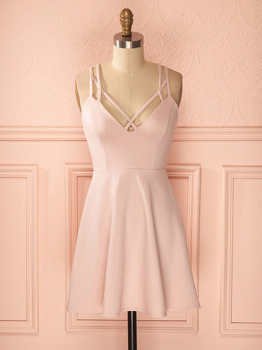 2017 Homecoming Dress Sexy Pink Cheap Short Prom Dress Party Dress JK182