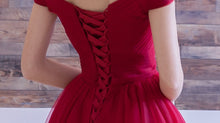Homecoming Dress Off-the-shoulder Burgundy Short Prom Dress Party Dress JK197