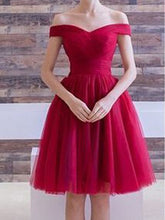 2017 Homecoming Dress Off-the-shoulder Burgundy Short Prom Dress Party Dress JK197