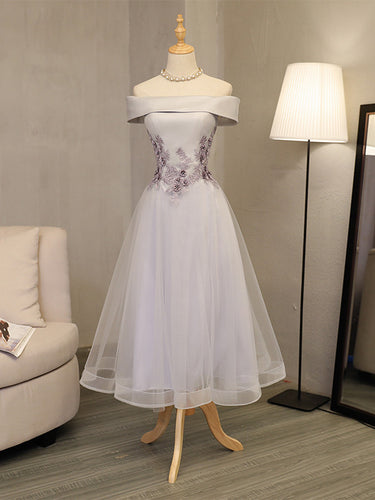 2017 Homecoming Dress Tea-length Appliques Short Prom Dress Party Dress JK220