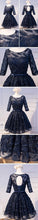 2017 Homecoming Dress Lace Knee-length Bowknot Short Prom Dress Party Dress JK222