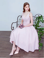 Homecoming Dress Bowknot Lace-up Tea-length Short Prom Dress Party Dress JK280