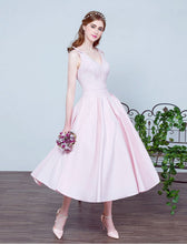 Homecoming Dress Bowknot Lace-up Tea-length Short Prom Dress Party Dress JK280