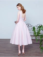 Homecoming Dress Bowknot Lace-up Tea-length Short Prom Dress Party Dress JK280