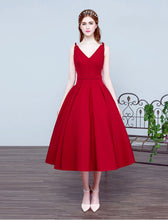 Red Homecoming Dress Tea-length Sexy Bowknot Short Prom Dress Party Dress JK281