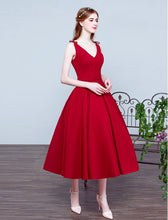 Red Homecoming Dress Tea-length Sexy Bowknot Short Prom Dress Party Dress JK281