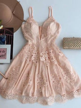 Cute Homecoming Dress Sexy Spaghetti Straps Short Prom Dress Party Dress JK293